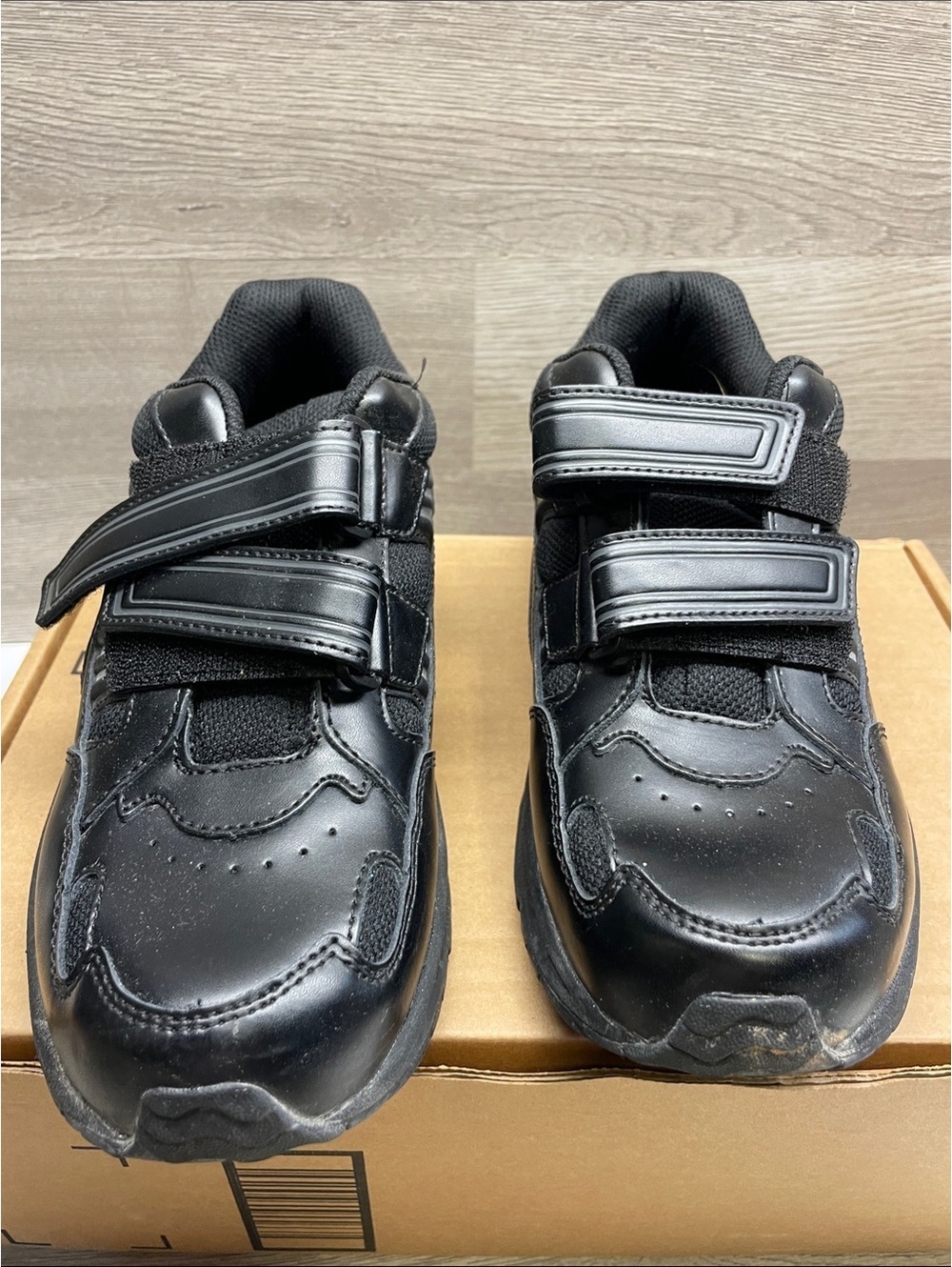 Vionic Black Womens Double-Strap Athletic Sneakers #1492